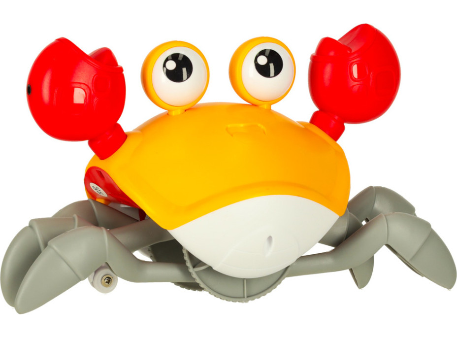Interaktívny krab so zvukom - žltý