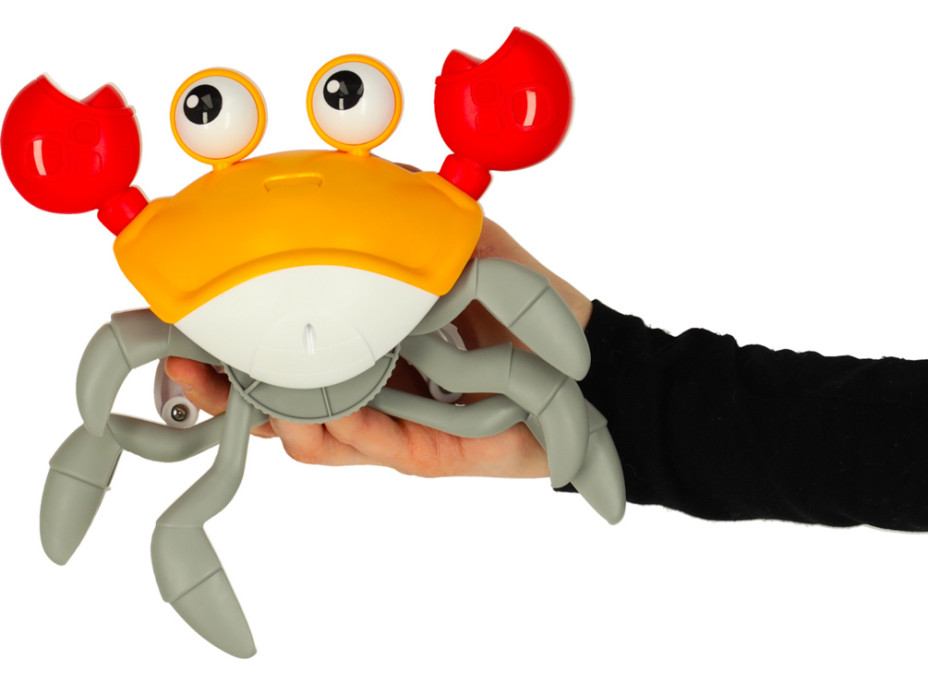 Interaktívny krab so zvukom - žltý