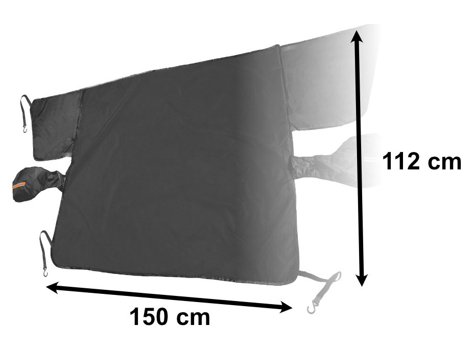 Kryt čelného skla proti zamrznutiu magnetický
