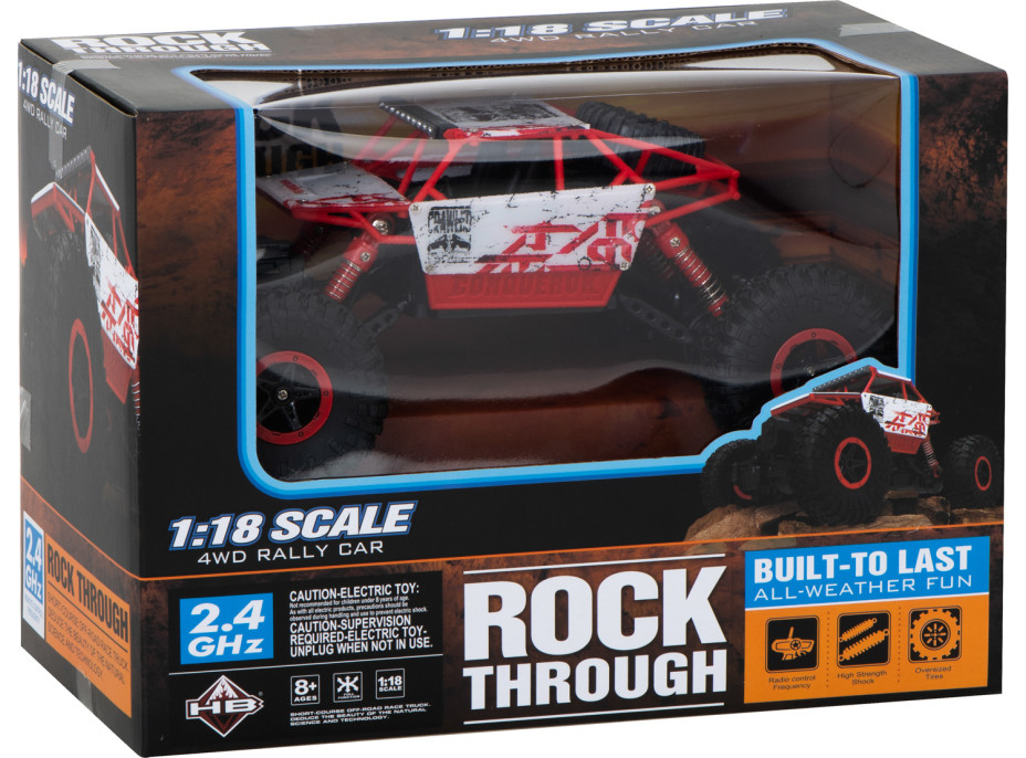 RC auto Rock Crawler HB 2.4GHz 1:18 - červené