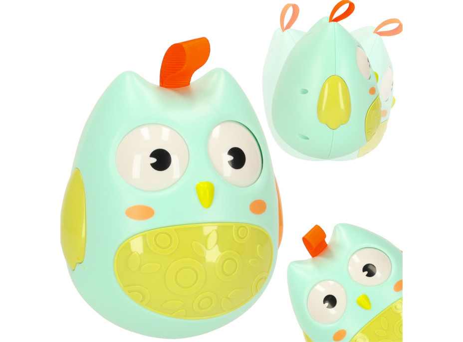 Zmyslová hojdacia sova - modrá