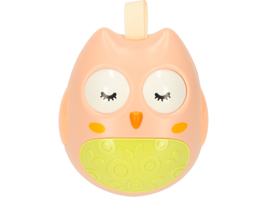 Zmyslová hojdacia sova - ružová