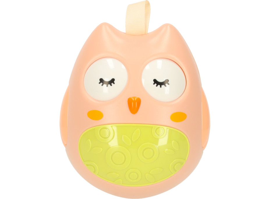 Zmyslová hojdacia sova - ružová