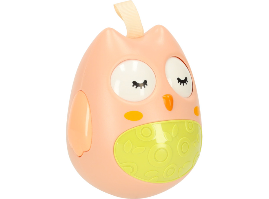 Zmyslová hojdacia sova - ružová