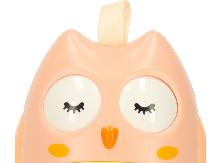 Zmyslová hojdacia sova - ružová