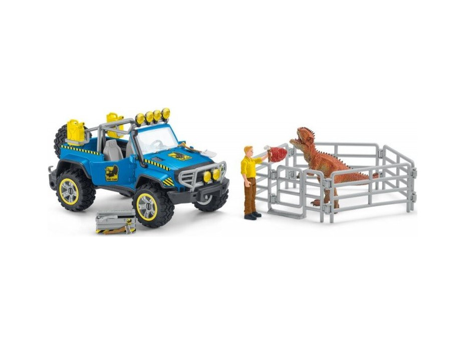 SCHLEICH Dinosaurs® 41464 Terénne vozidlo s výbehom pre dinosaura