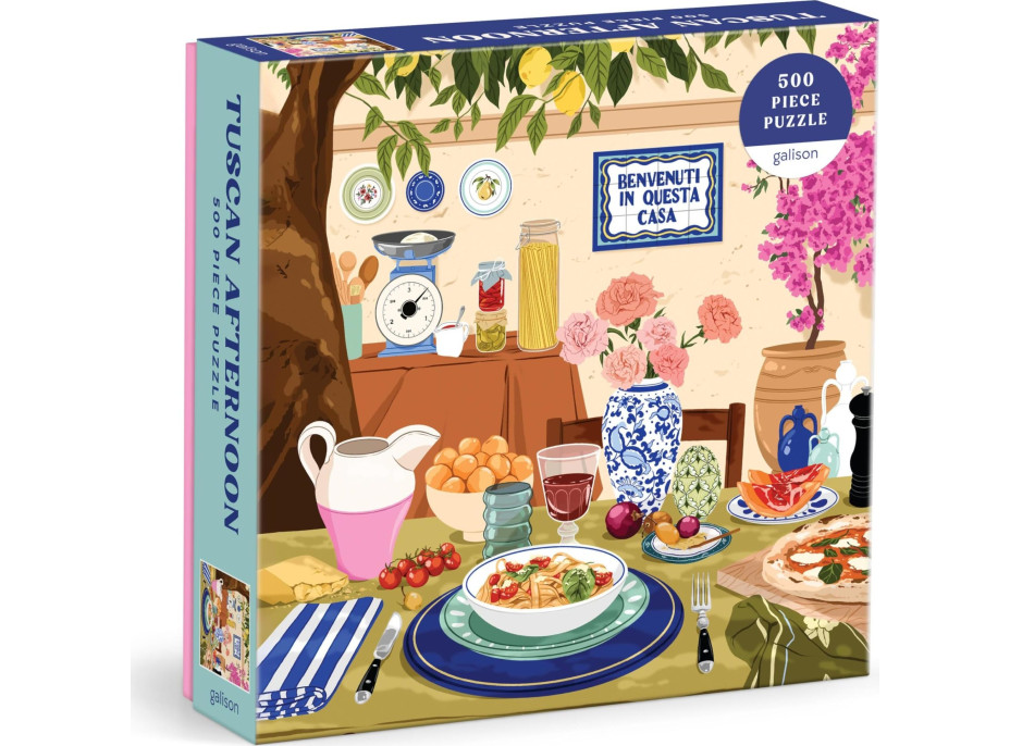 GALISON Štvorcové puzzle Popoludní v Toskánsku 500 dielikov