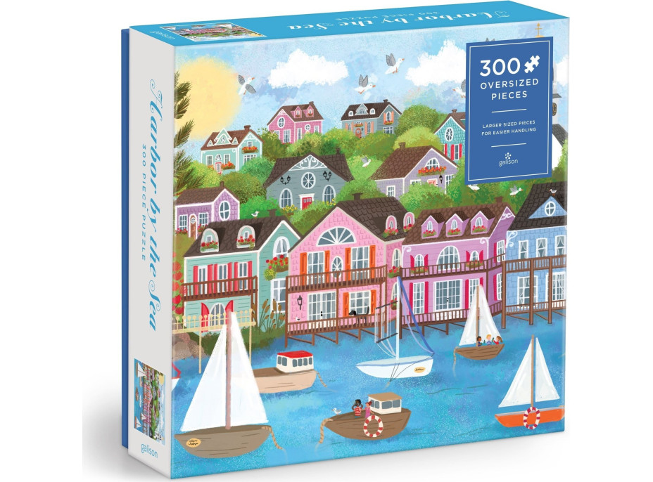 GALISON Štvorcové puzzle Prístav pri mori XL 300 dielikov