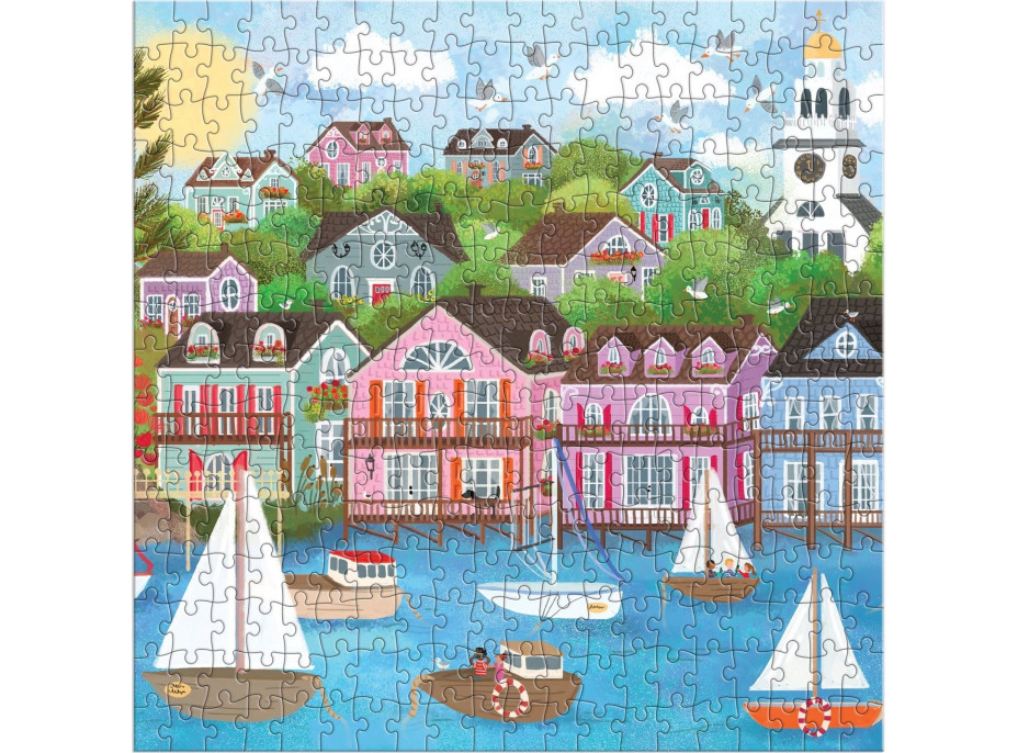 GALISON Štvorcové puzzle Prístav pri mori XL 300 dielikov