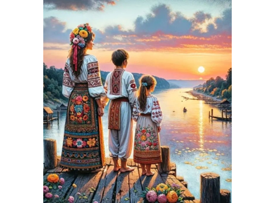 NORIMPEX Diamantové maľovanie Lúčenie 30x40cm