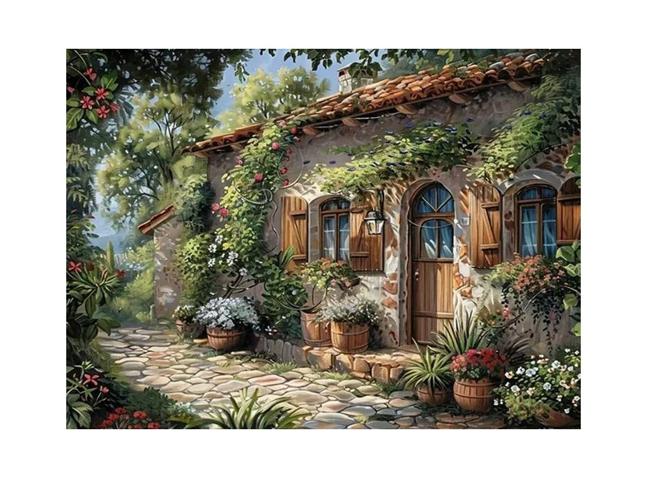 NORIMPEX Diamantové maľovanie Útulná chata 30x40cm