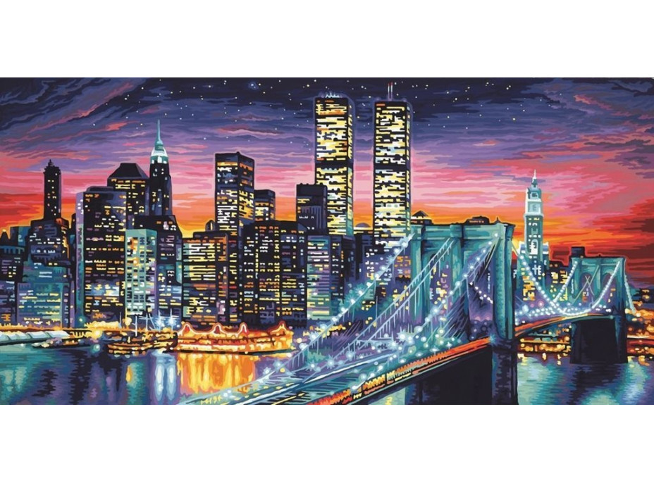 NORIMPEX Diamantové maľovanie Nočná New York 30x40cm