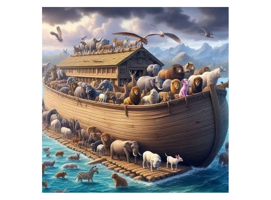 NORIMPEX Diamantové maľovanie Noemova archa 30x40cm