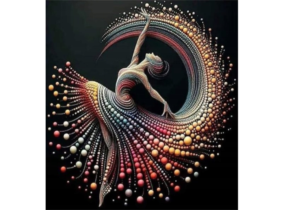 NORIMPEX Diamantové maľovanie Perlová tanečnica 30x40cm