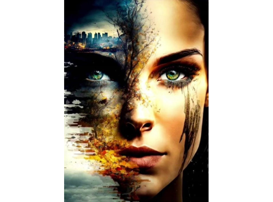 NORIMPEX Diamantové maľovanie Tvár apokalypsy 30x40cm