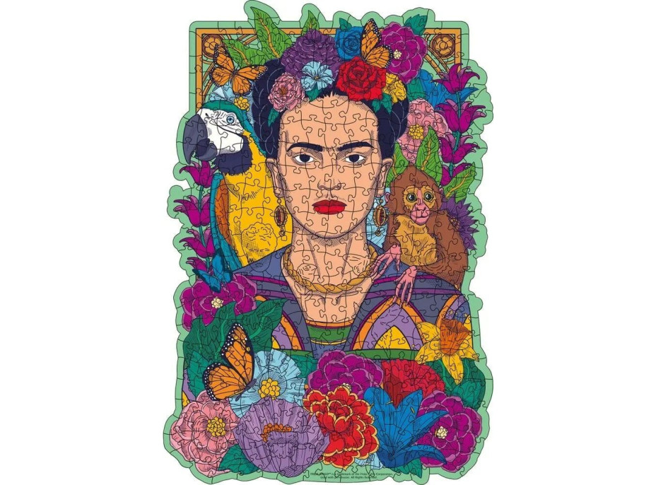 RAVENSBURGER Drevené obrysové puzzle Frida Kahlo 300 dielikov