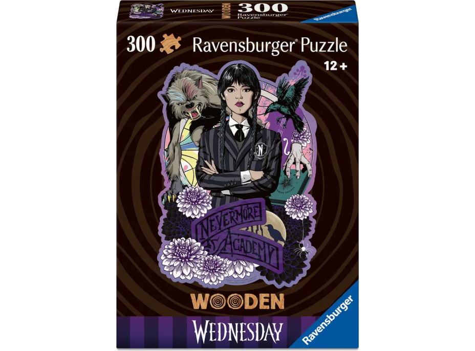 RAVENSBURGER Drevené obrysové puzzle Wednesday 300 dielikov