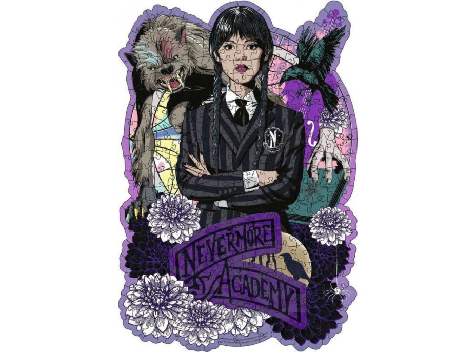 RAVENSBURGER Drevené obrysové puzzle Wednesday 300 dielikov