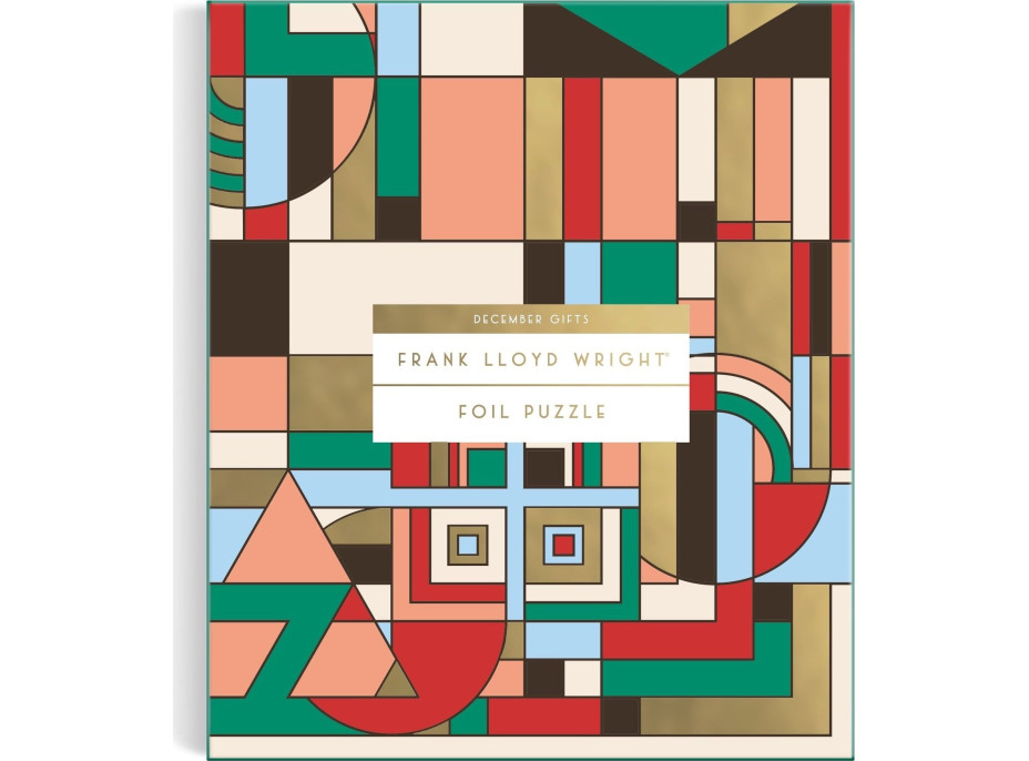 GALISON Metalické puzzle Frank Lloyd Wright: Decembrové darčeky 1000 dielikov
