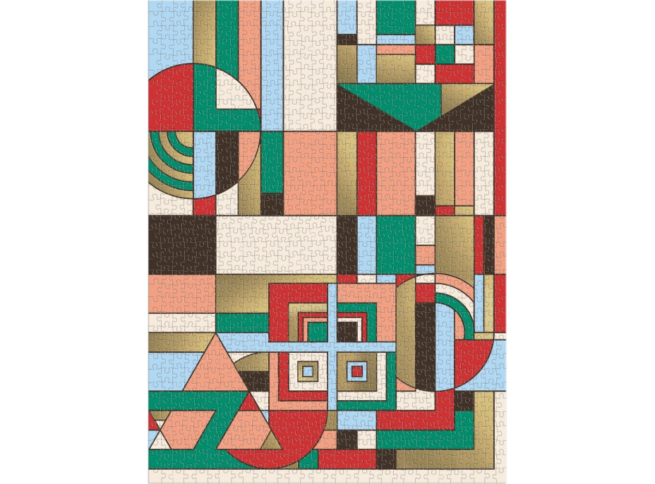 GALISON Metalické puzzle Frank Lloyd Wright: Decembrové darčeky 1000 dielikov