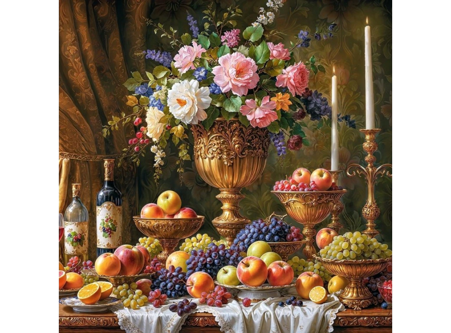 CHERRY PAZZI Puzzle Barokový stôl 2000 dielikov