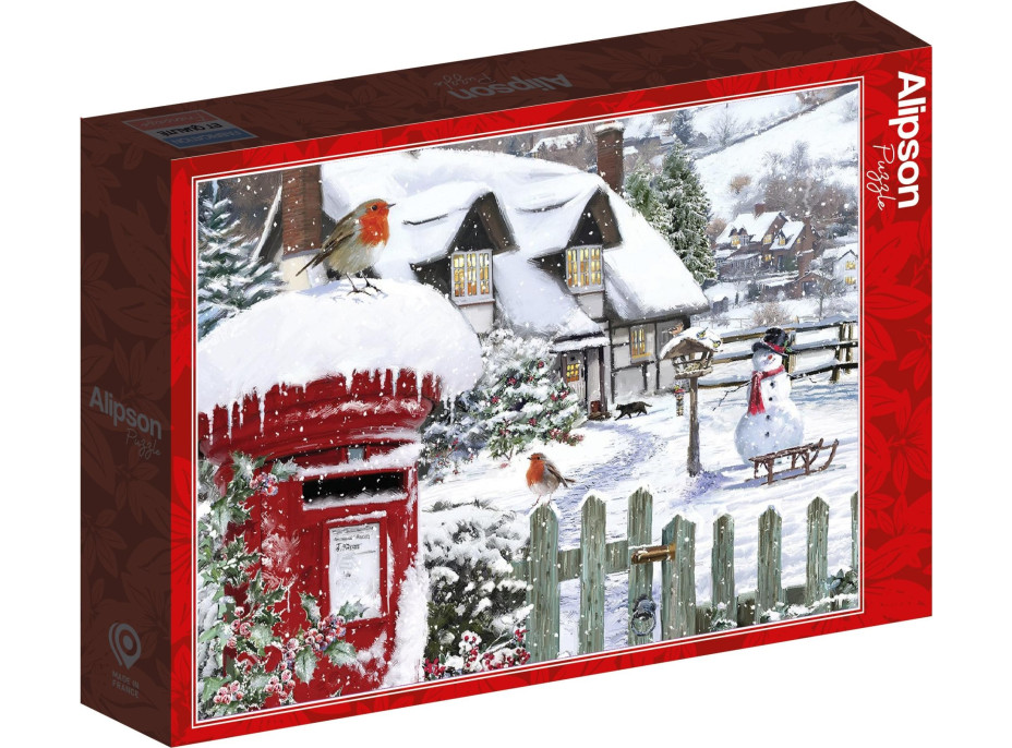 ALIPSON Puzzle Červenky v snehu 500 dielikov
