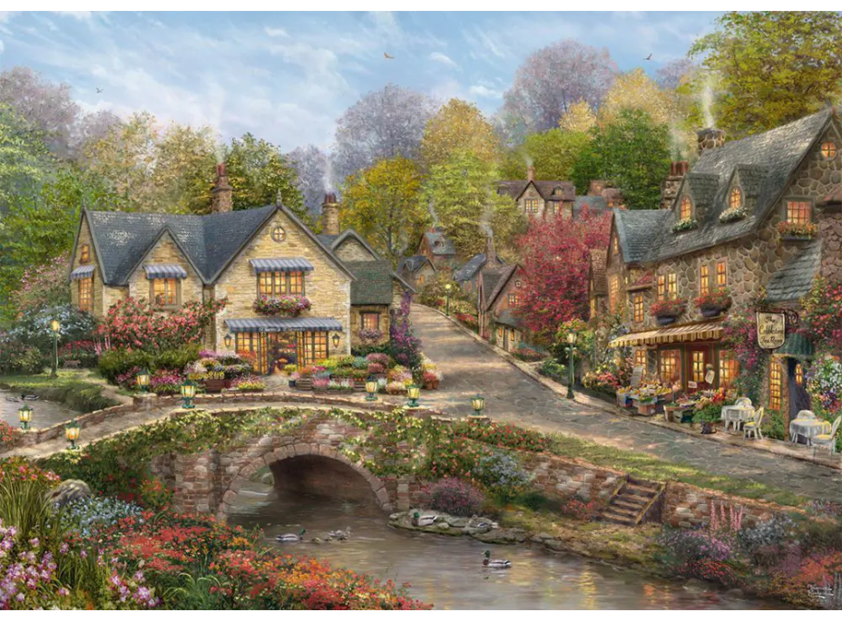 SCHMIDT Puzzle Leto v Cobblestone village 2000 dielikov