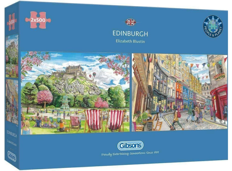 GIBSONS Puzzle Edinburgh 2x500 dielikov