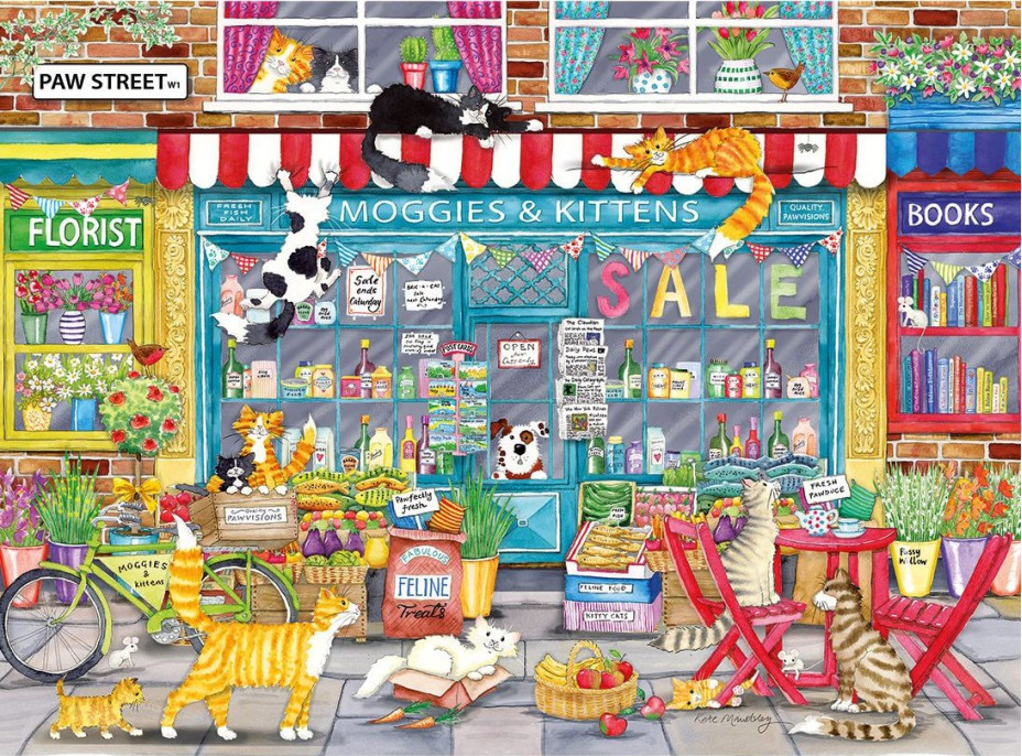 GIBSONS Puzzle Mačky a mačiatka 1000 dielikov