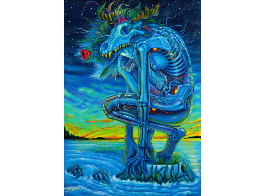 GOOD LOOT Puzzle Imagination: Kamil Jakóbczak - Biely vlk 1000 dielikov