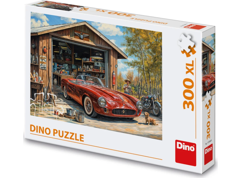 DINO Puzzle Jaguár v garáži 300 XL dielikov