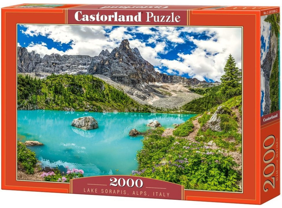 CASTORLAND Puzzle Jazero Sorapis, Alpy, Taliansko 2000 dielikov