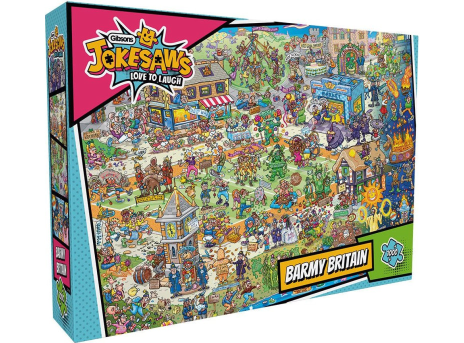GIBSONS Puzzle Jokesaws: Barmy Britain 1000 dielikov