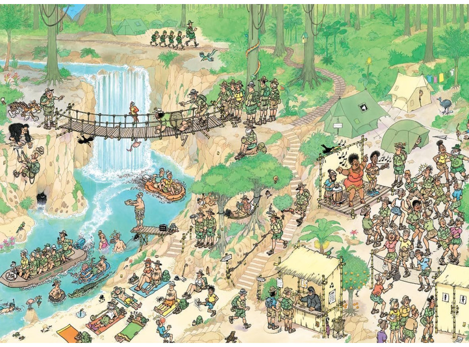 JUMBO Puzzle JvH Cesta do džungle 1000 dielikov