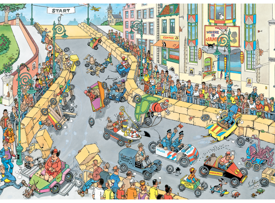 JUMBO Puzzle JvH Závod soapboxov 1000 dielikov