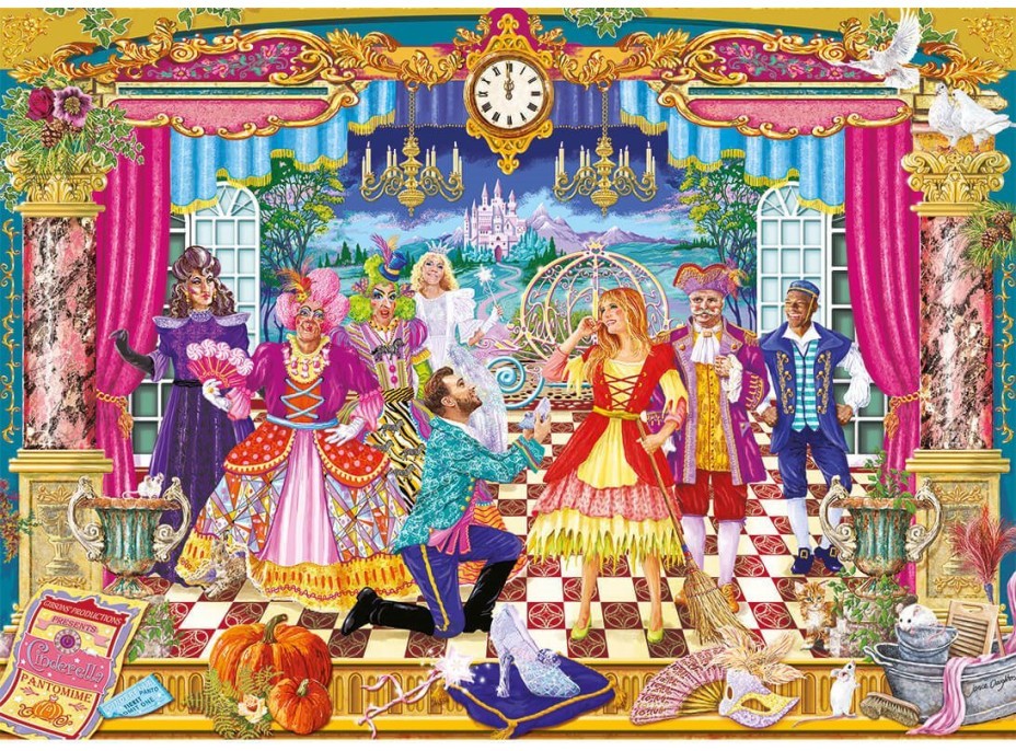 GIBSONS Puzzle Sklenená črievička 1000 dielikov