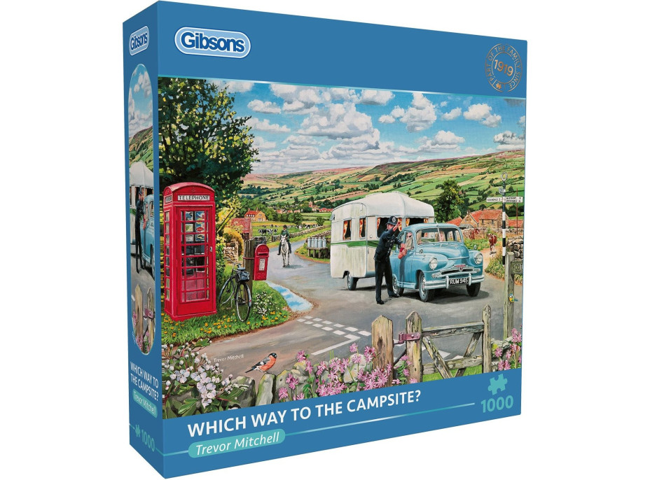 GIBSONS Puzzle Cesta do kempu 1000 dielikov