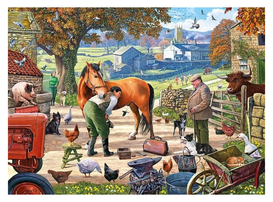 GIBSONS Puzzle Kováč na farme 500 dielikov