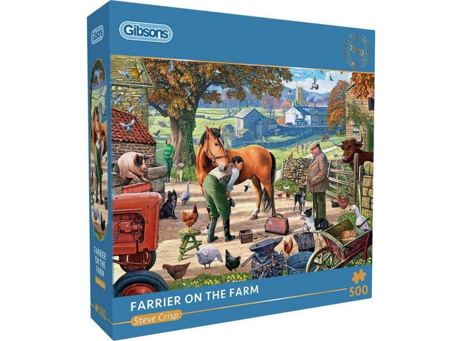 GIBSONS Puzzle Kováč na farme 500 dielikov