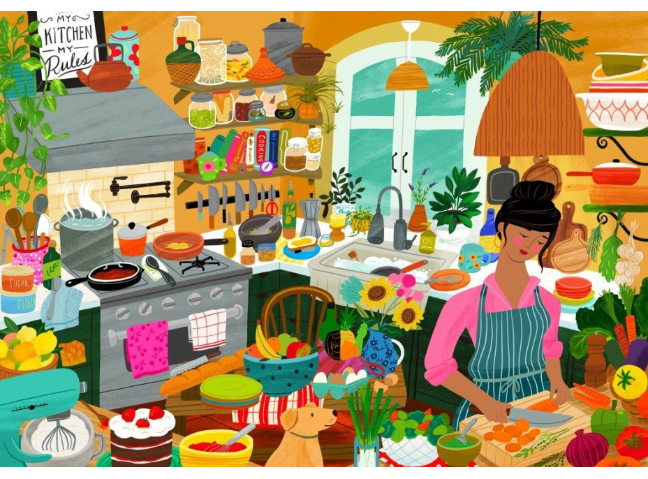 PIECES & PEACE Puzzle Kuchyňa je moje šťastné miesto 2000 dielikov