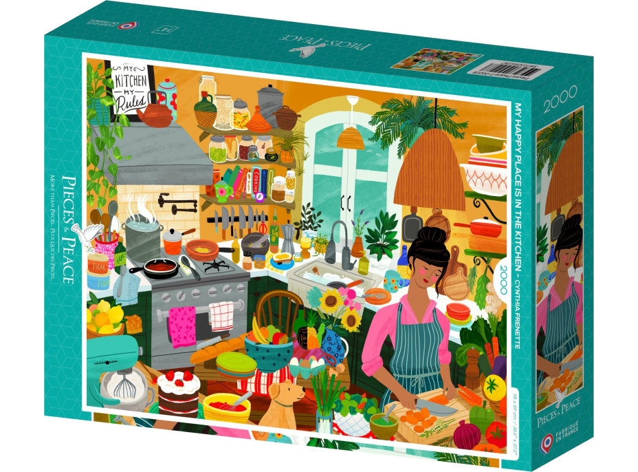 PIECES & PEACE Puzzle Kuchyňa je moje šťastné miesto 2000 dielikov