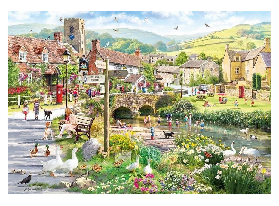 GIBSONS Puzzle Ľudia pri potoku 500 dielikov