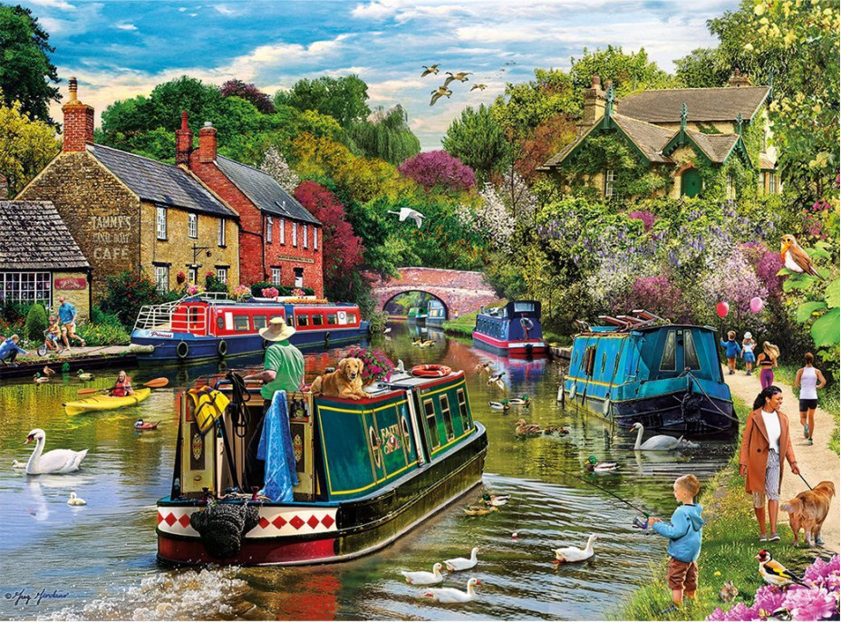 GIBSONS Puzzle Odpočinok pri rieke 1000 dielikov