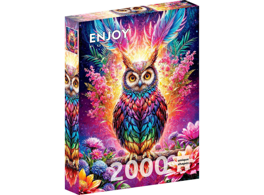 ENJOY Puzzle Neónová sova 2000 dielikov