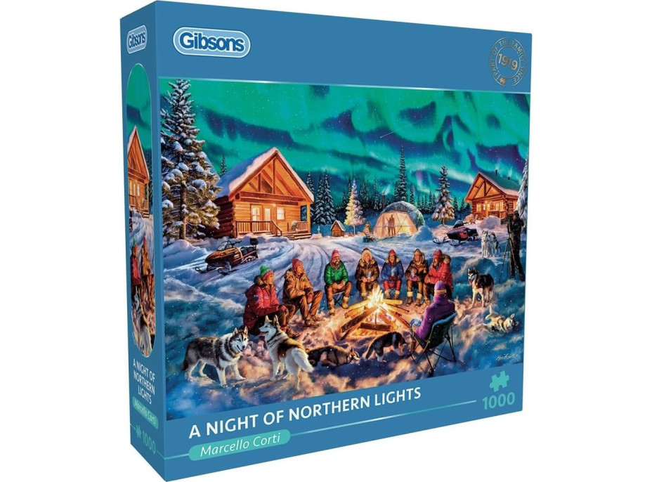 GIBSONS Puzzle Noc s polárnou septembrom 1000 dielikov