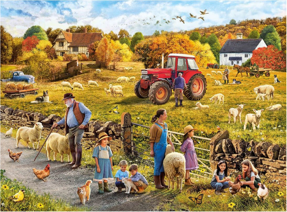 GIBSONS Puzzle Šťastný zber 1000 dielikov