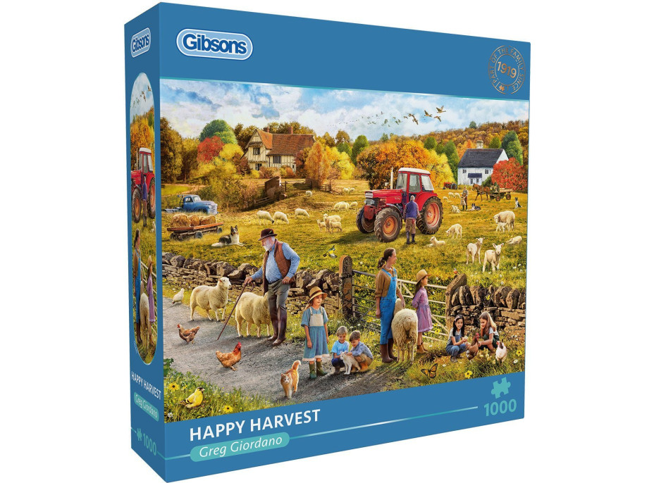 GIBSONS Puzzle Šťastný zber 1000 dielikov
