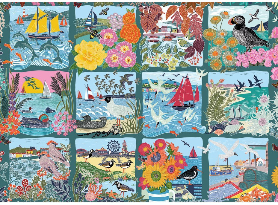 GIBSONS Puzzle Pobrežné volanie 1000 dielikov