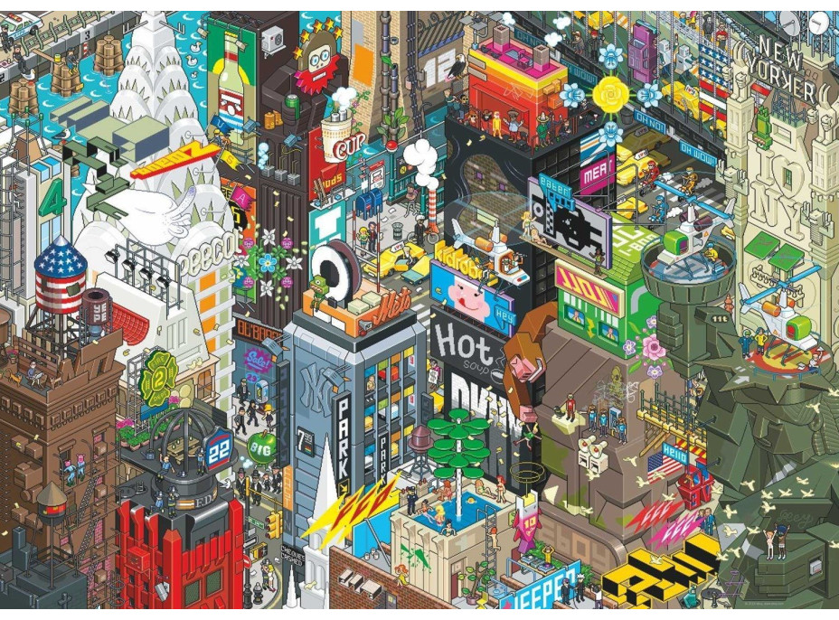HEYE Puzzle Pixorama: Newyorské pátranie 1000 dielikov