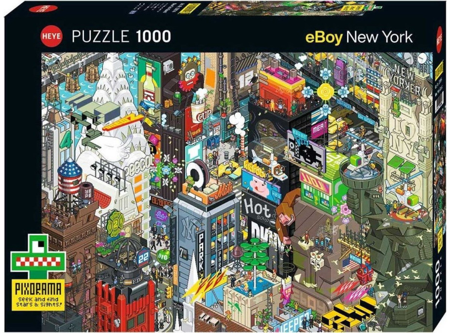 HEYE Puzzle Pixorama: Newyorské pátranie 1000 dielikov